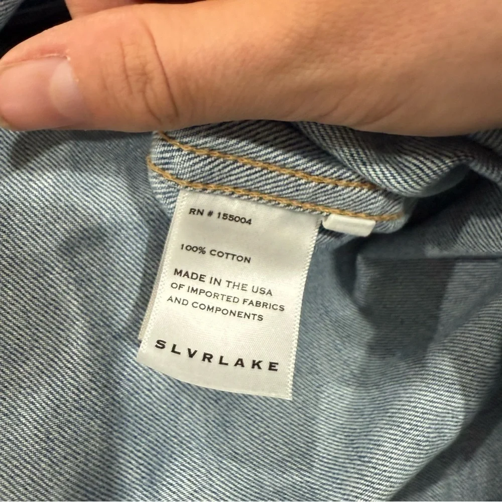 SLVRLAKE Shacket Western Overshirt Button Down in Denim